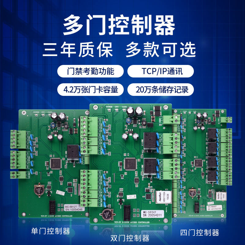 ZUCON祖程N8900系列聯網門禁控制器 單門 雙門 四門 門禁系統主板聯網控制器